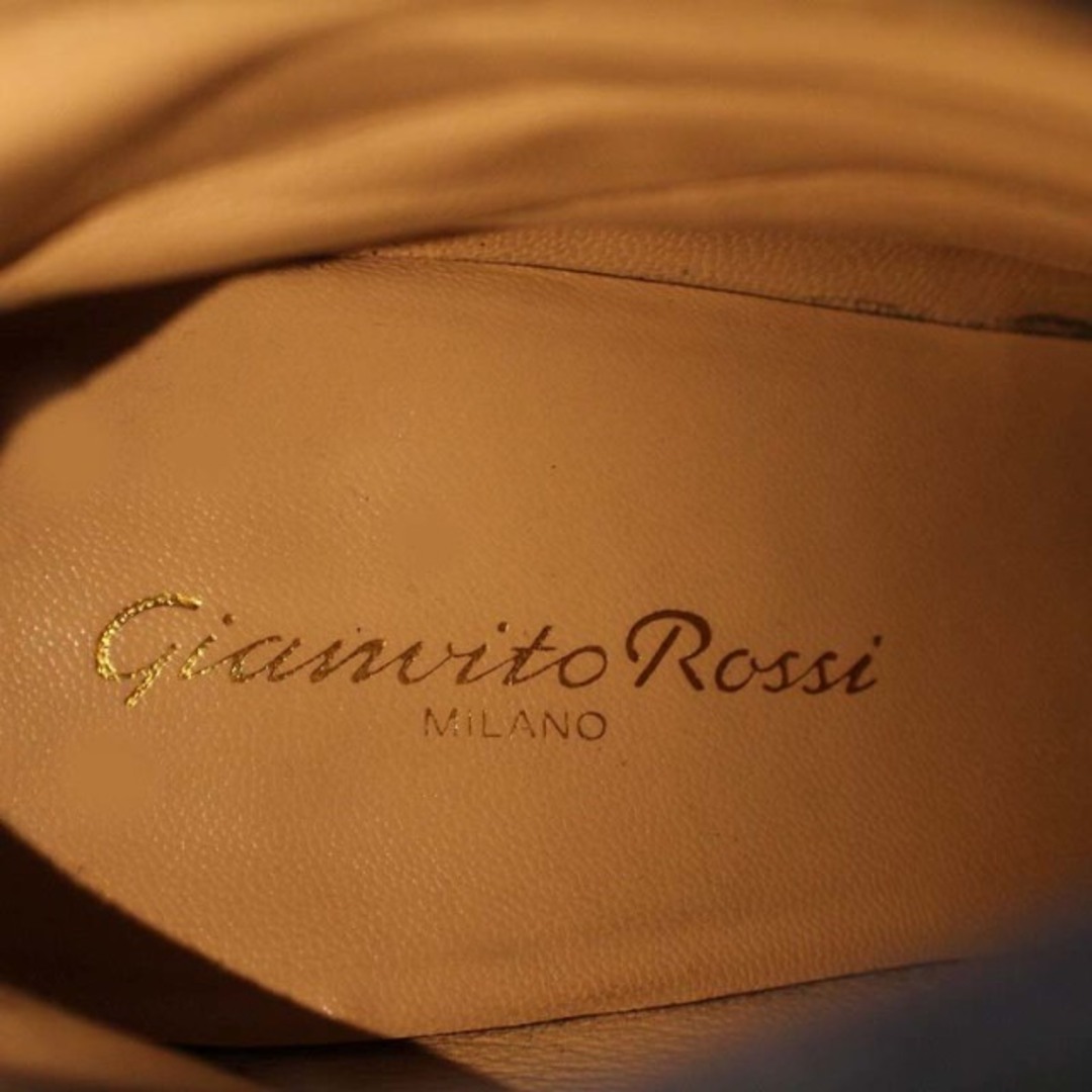 Gianvito Rossi(ジャンヴィットロッシ)のジャンヴィトロッシ ブーツ ショート チャンキーヒール スエード 37 グレー レディースの靴/シューズ(ブーツ)の商品写真