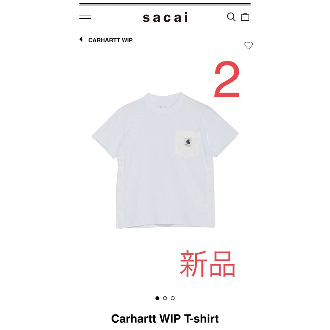 sacai サカイ Tシャツ・カットソー 2(M位) 白