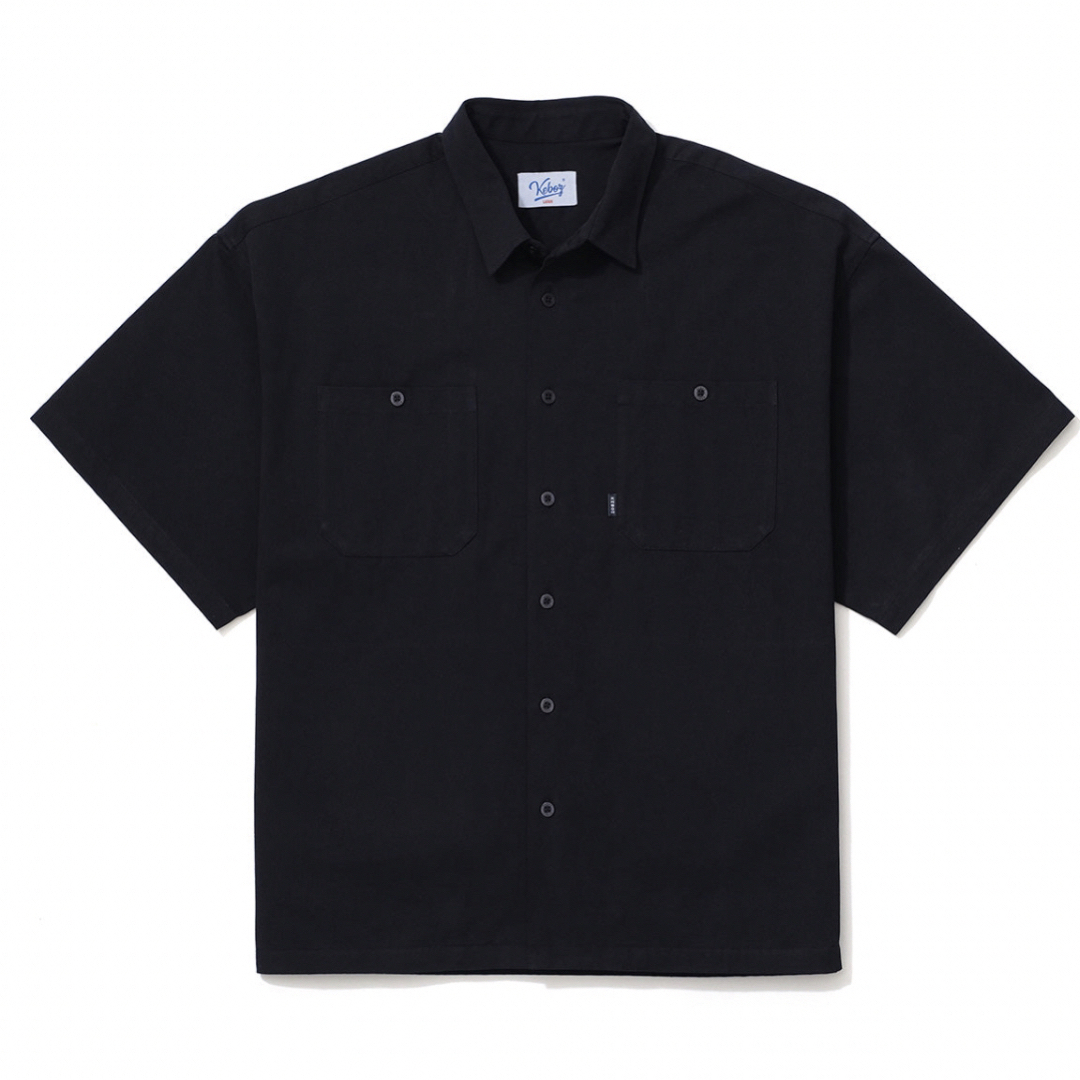 CHINO S/S WORK SHIRT(NAVY)【ケボズ keboz  】