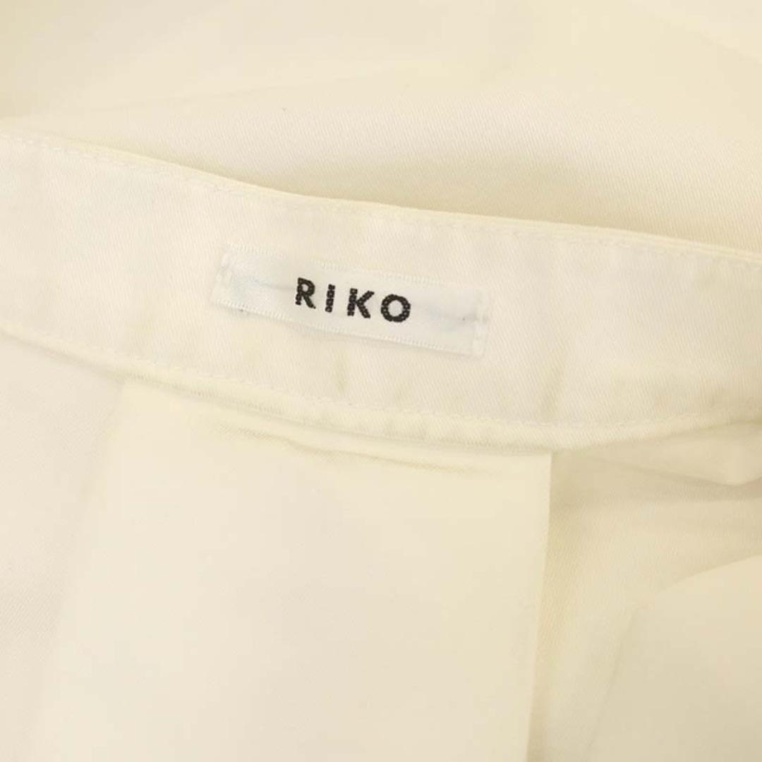 リコ Lantern sleeve jacket shirt ノーカラー F 白