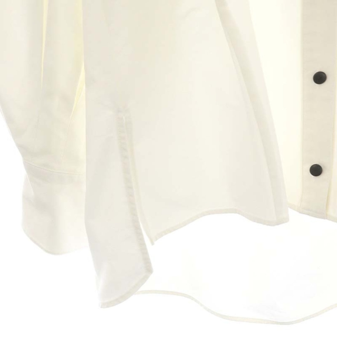 リコ Lantern sleeve jacket shirt ノーカラー F 白