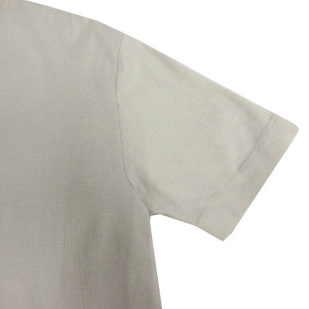 アウール AOURE Tシャツ ニット 丸首 半袖 コットン ベージュ系 S 3