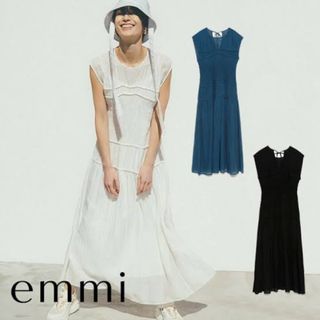 エミ(emmi)の emmi ナイロンギャザー ワンピース (ロングワンピース/マキシワンピース)