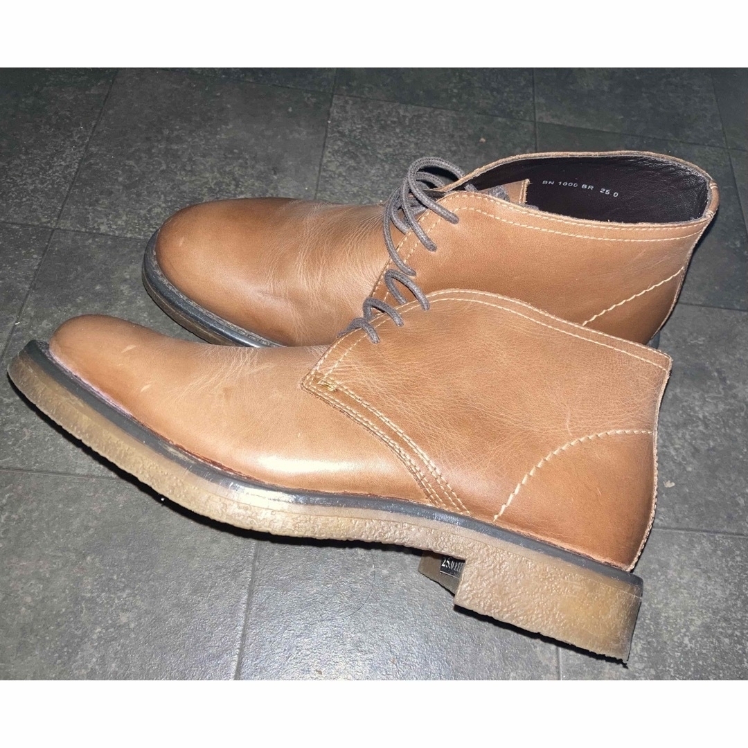 伊勢丹(イセタン)のFICCE チャッカブーツ　レザー　ブラウン　25 メンズの靴/シューズ(ブーツ)の商品写真