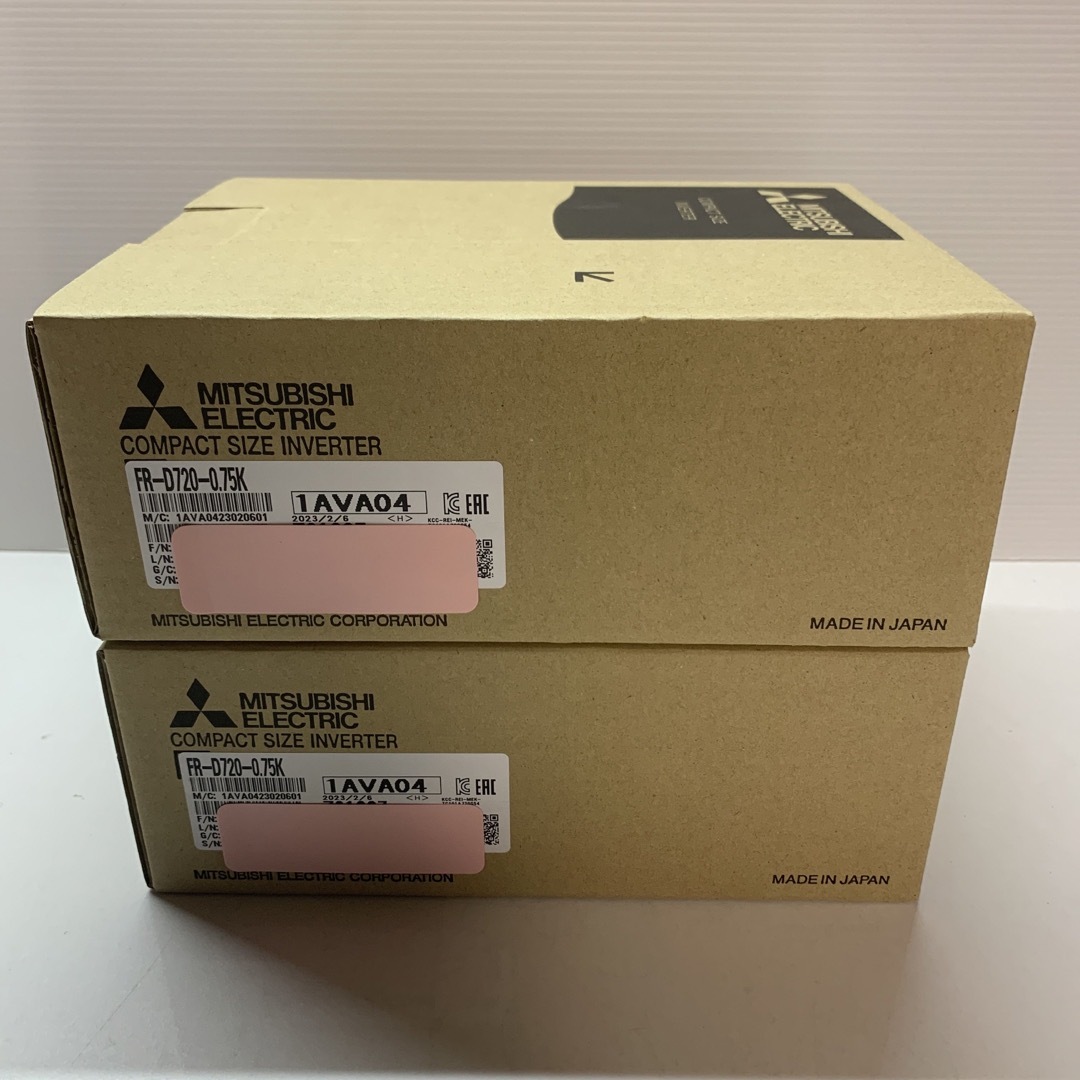 新品未開封 三菱電機 FR-D720-0.75K 2台 インバータ-