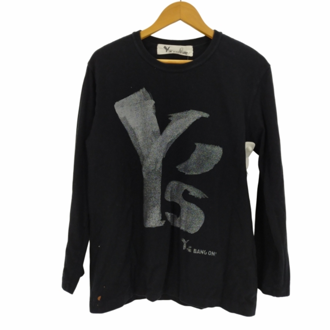 Ys BANG ON(ワイズ バングオン) L/S ロゴプリントTシャツ メンズ