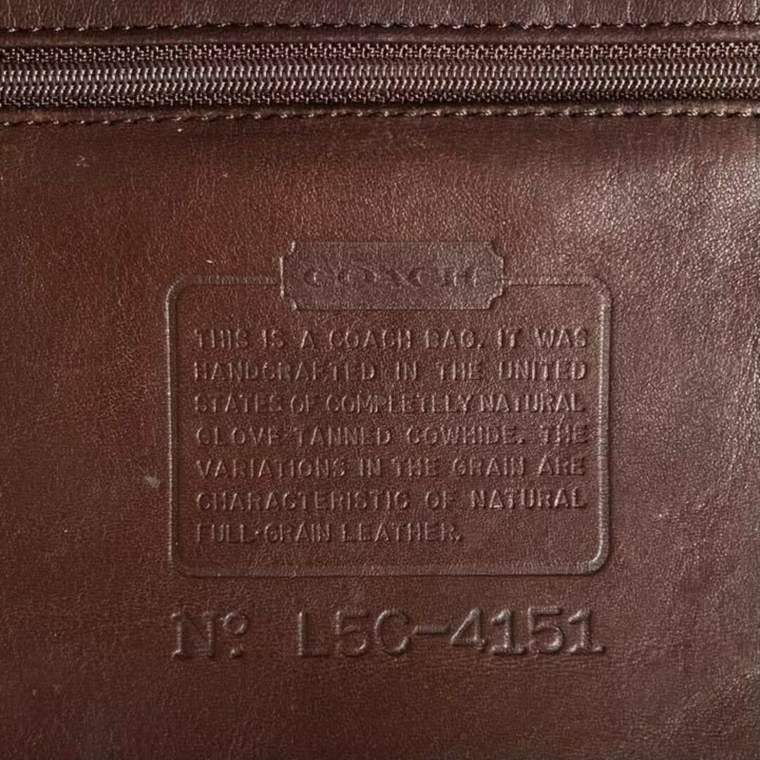 OLD COACH コーチ グラブタン レザー 巾着型 ショルダー バッグ