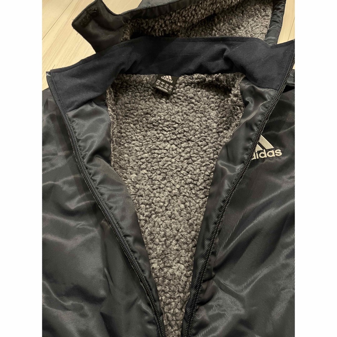 adidas(アディダス)のadidas ボアジャケット　140cm キッズ/ベビー/マタニティのキッズ服男の子用(90cm~)(ジャケット/上着)の商品写真