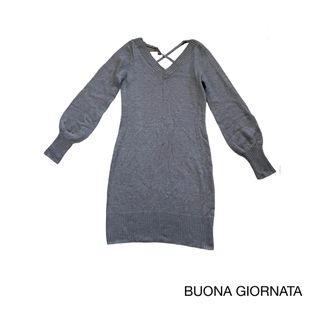 BUONAGIORNATABUONA GIORNATA レディース ひざ丈 ワンピース S ネイビー