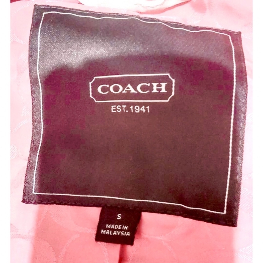 正規 コーチ Coach トレンチコート コート 金ボタン 裏地 シグネチャー