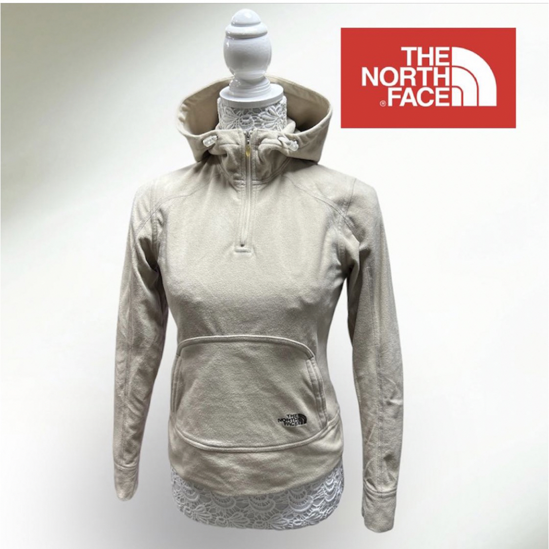 THE NORTH FACE(ザノースフェイス)のノースフェイス　オシャなハーフジップ　フリースパーカー　サイズXS レディースのジャケット/アウター(ブルゾン)の商品写真