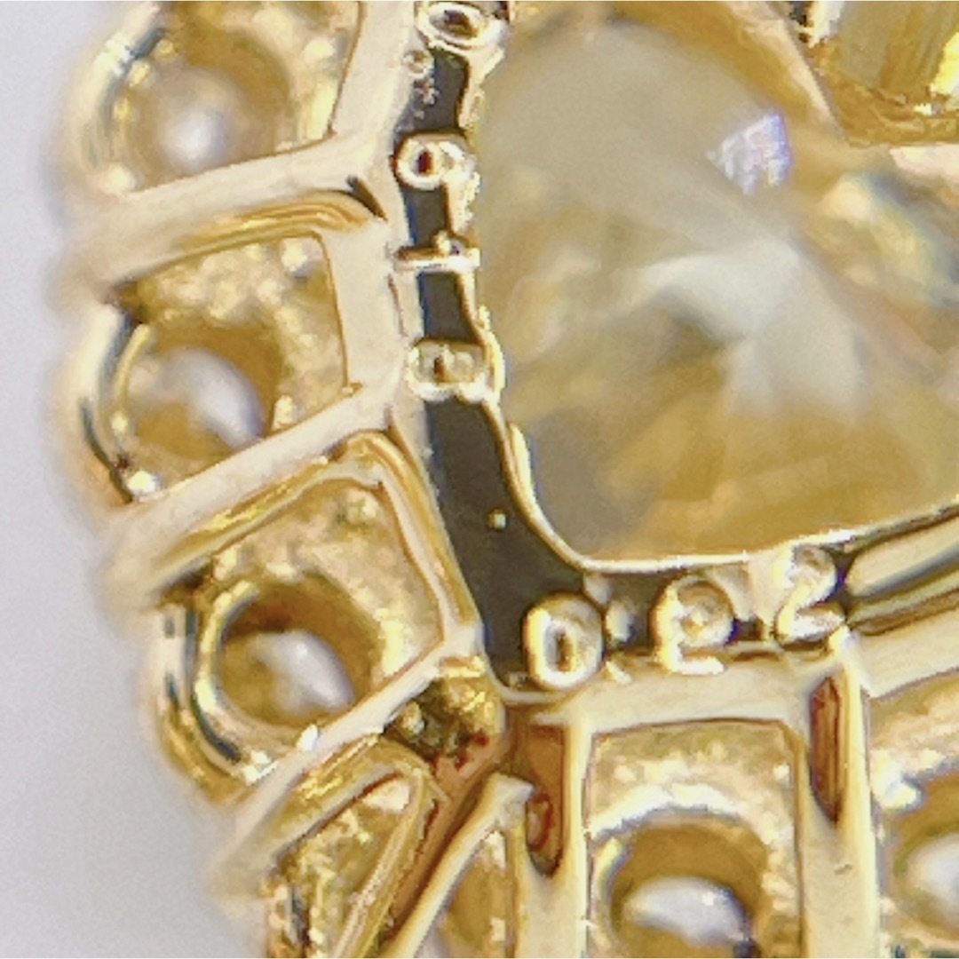 ピアス ハートシェイプ k18 ダイヤモンド計1.584ct  大粒ダイヤ