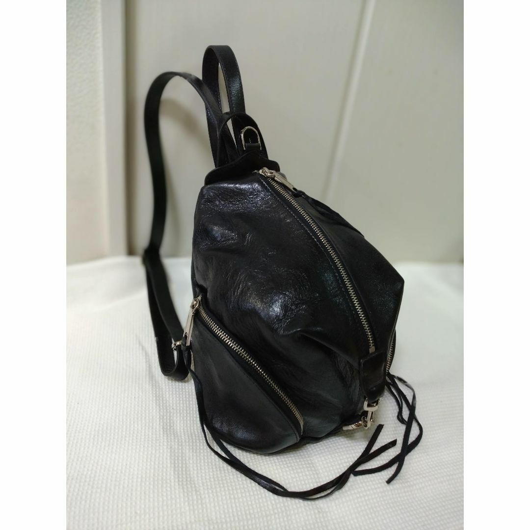 新品、未使用レベッカミンコフ(URI MINKOFF)レザーリュックブラック