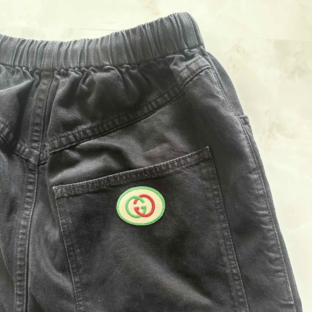 GUCCI】XDALE GG LOGO デニム ハーフパンツ-