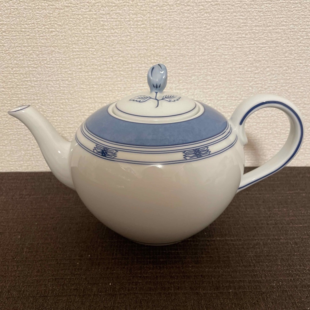 ウェッジウッド スカンディックブルー ティーポット クリーマー-