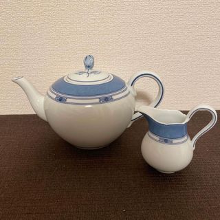 ウェッジウッド(WEDGWOOD)のウェッジウッド　スカンディックブルー　ティーポット　クリーマー(食器)