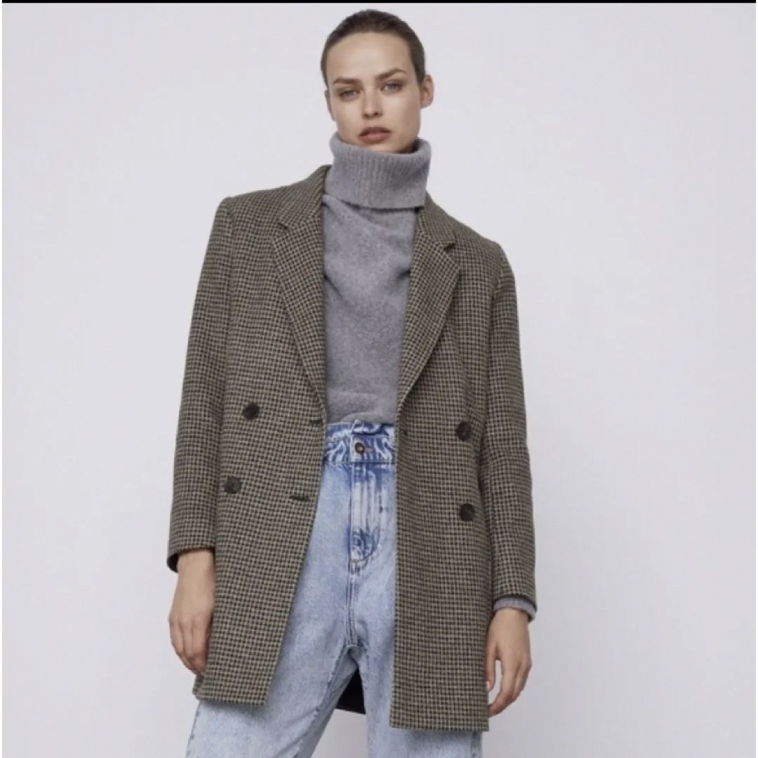 ZARA ザラ ジャケット コート XS 千鳥格子柄 チェック