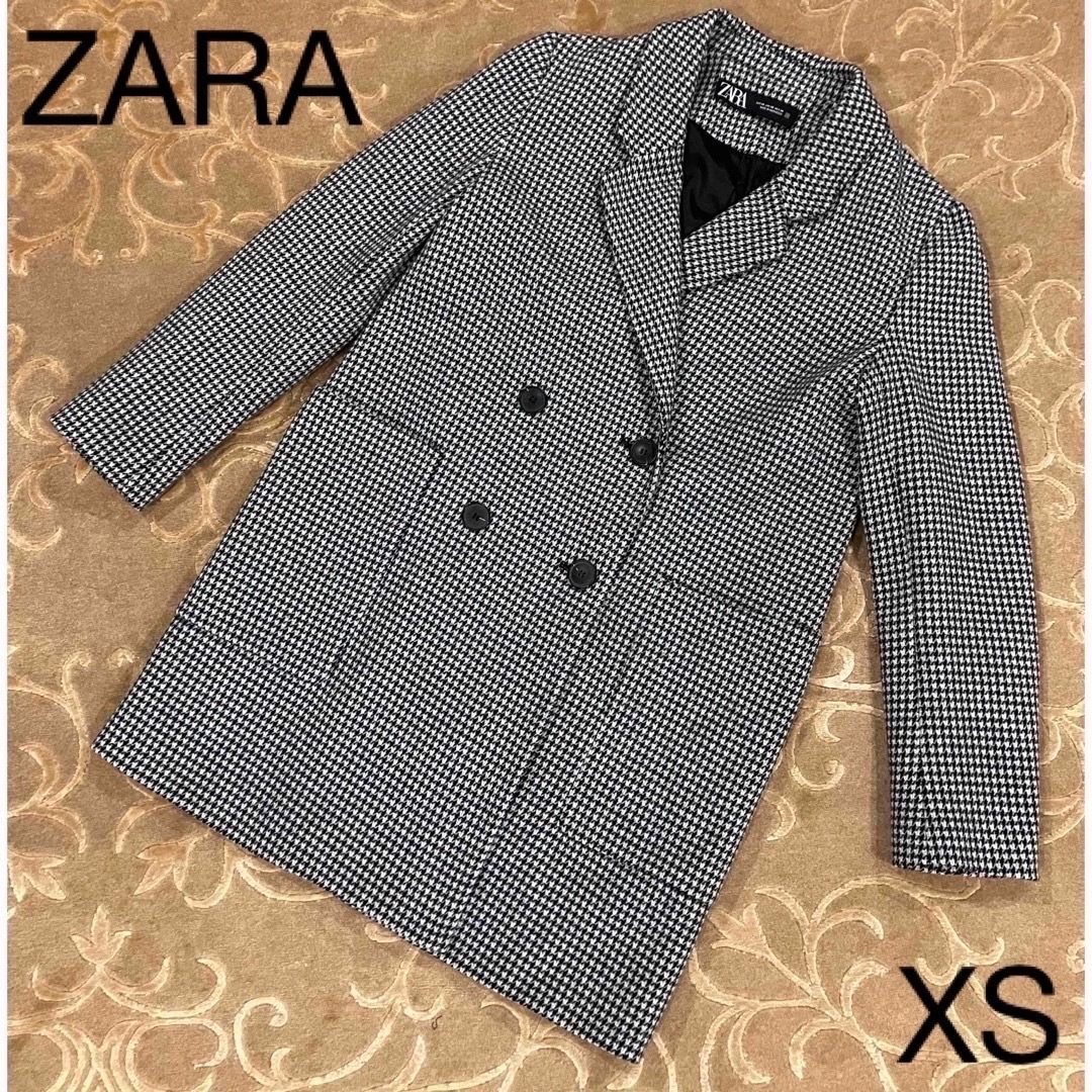 ZARA ザラ ジャケット コート XS 千鳥格子柄 チェック