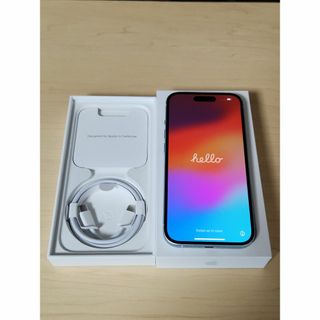 アイフォーン(iPhone)のiPhone 15 ブルー 128GB SIMフリー(スマートフォン本体)