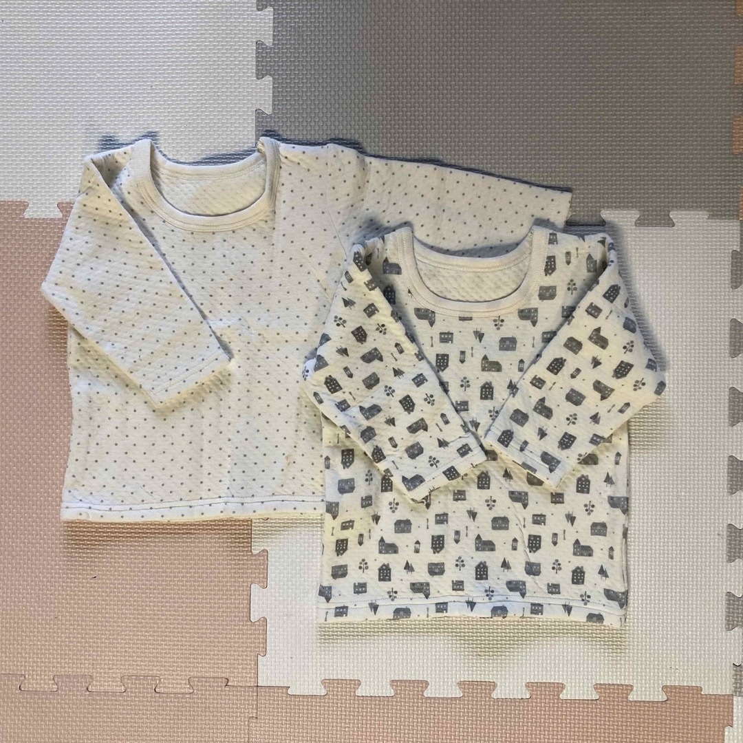 AEON(イオン)のイオン　七部袖　キルティングインナー　肌着　90 キッズ/ベビー/マタニティのキッズ服女の子用(90cm~)(下着)の商品写真