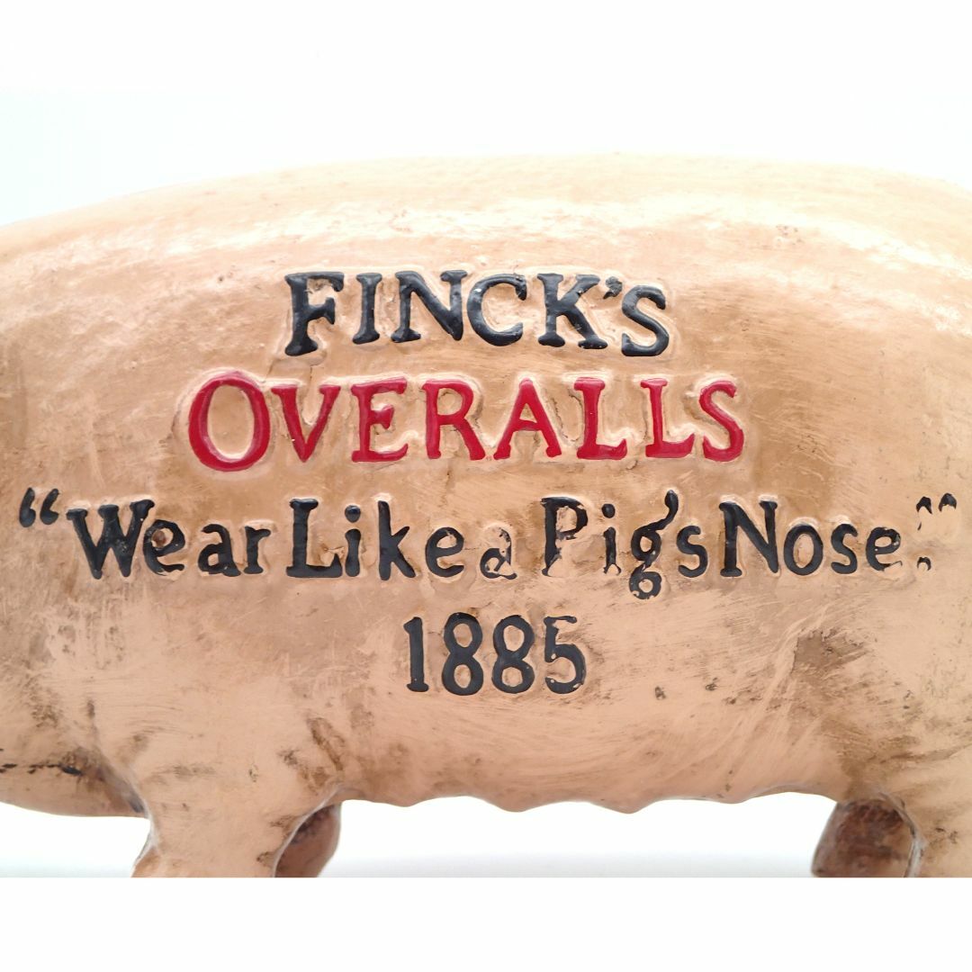 Finck's Overalls フィンクス オーバーオール 豚 貯金箱 ピンク 9