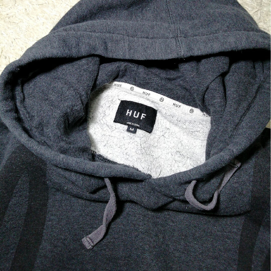 HUF - □huf ハフ□ビッグロゴ パーカー プルオーバー 希少デザイン