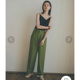 【値下げ】CLANE ベーシックタックパンツ　BASIC TUCK PANTS(カジュアルパンツ)