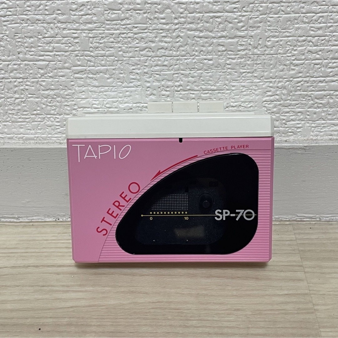 【動作品】TAPIO SP-70 カセットプレーヤー ピンク