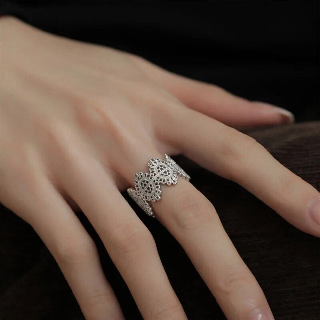 DEUXIEME CLASSE(ドゥーズィエムクラス)の【新品】lace ring / silver レディースのアクセサリー(リング(指輪))の商品写真