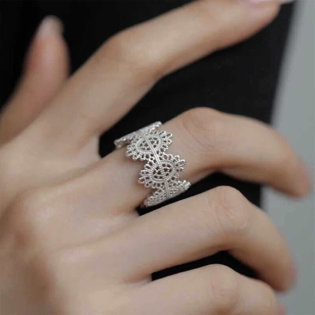 DEUXIEME CLASSE(ドゥーズィエムクラス)の【新品】lace ring / silver レディースのアクセサリー(リング(指輪))の商品写真