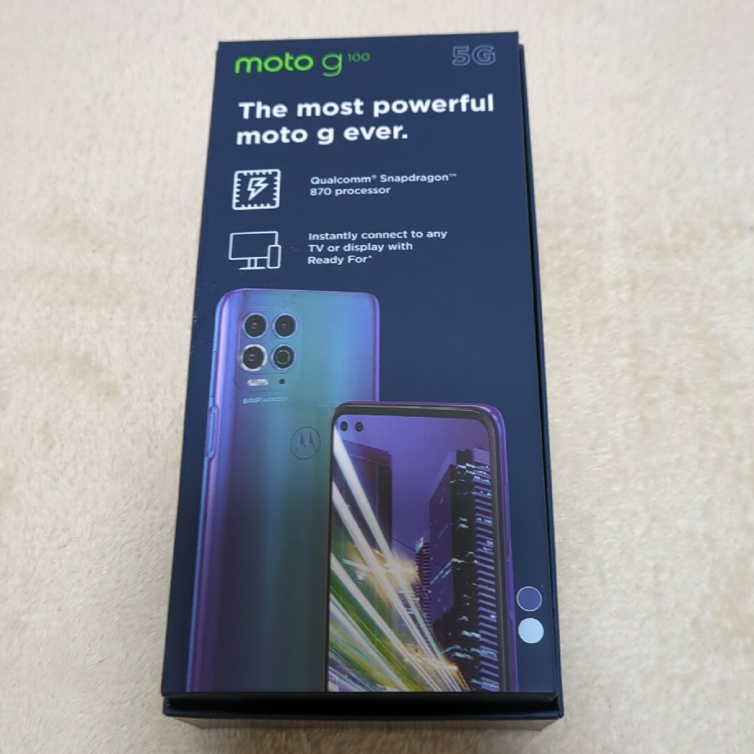 moto g100  128GB SIMフリー Motorola イリディセント 6