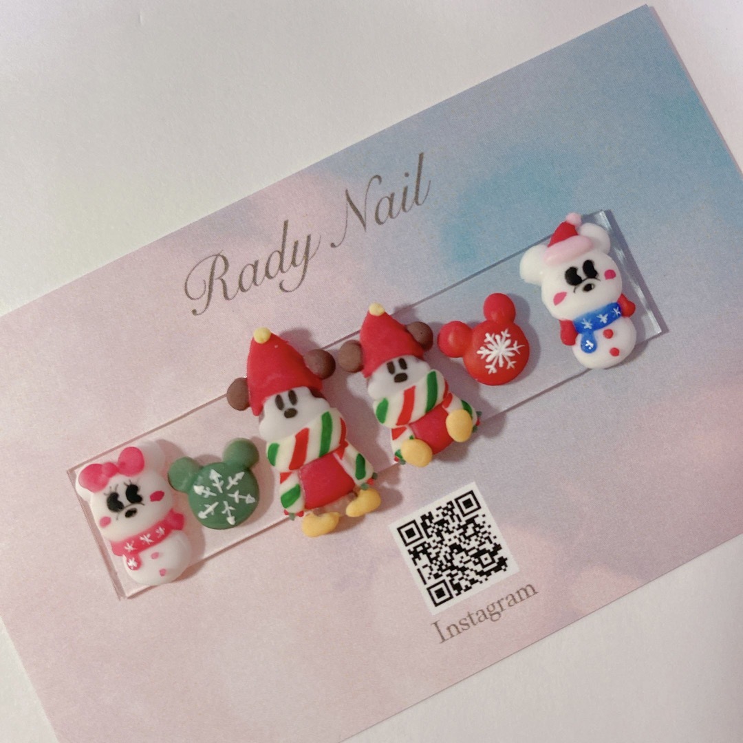 radynail 妖精　クリスマスネイル　3Dネイルパーツ