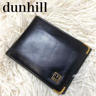 ダンヒル(Dunhill)のダンヒル　duniill 二つ折り財布　コインケース　ブラック(折り財布)