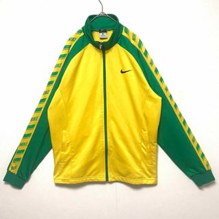 NIKE フルジップ ジャージ XXL 緑 黄緑 白