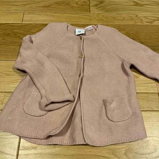 ザラキッズ(ZARA KIDS)のZARA Baby くすみピンクカーディガン(カーディガン)