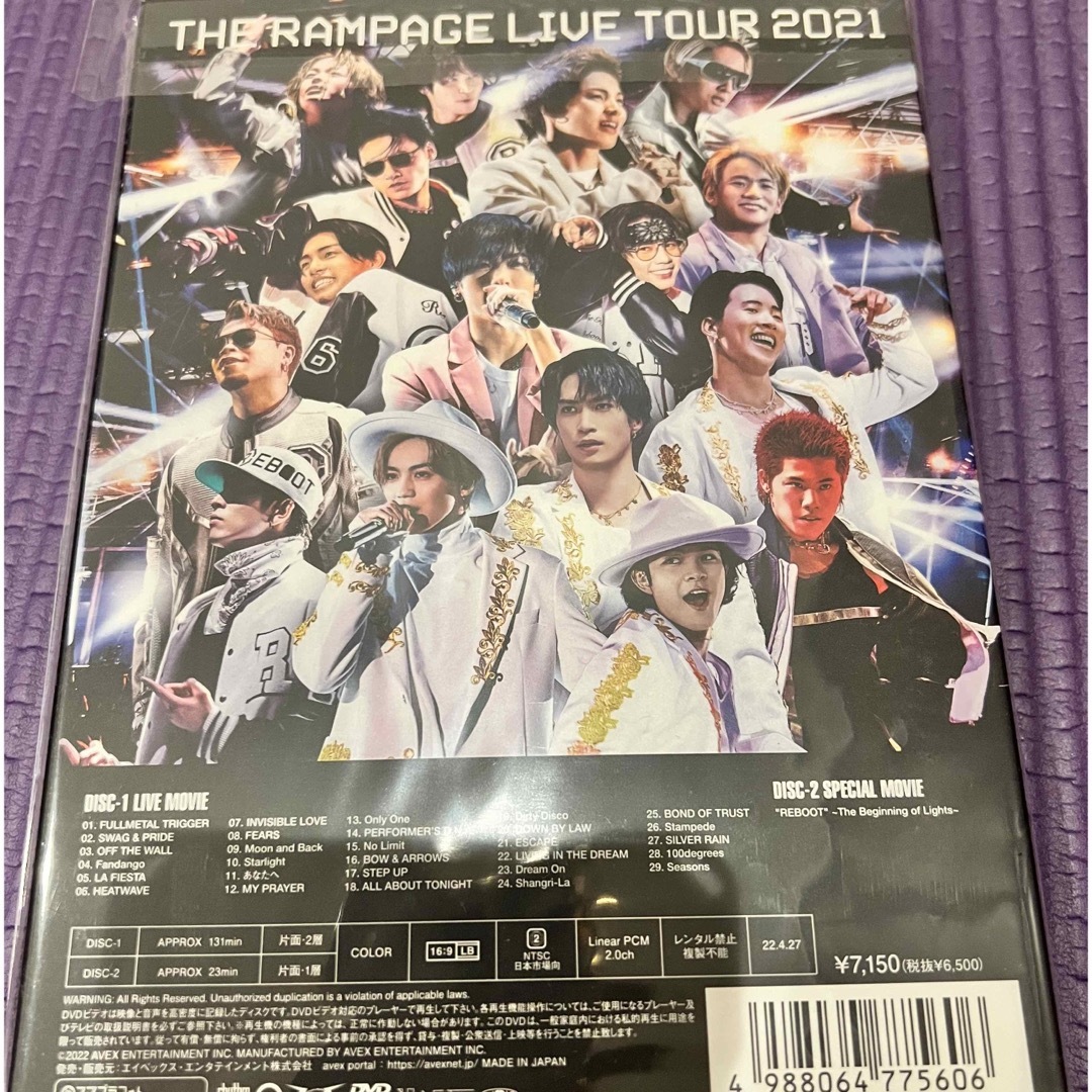 THE RAMPAGE(ザランページ)のTHE　RAMPAGE　LIVE　TOUR　2021“REBOOT”　～WAY　 エンタメ/ホビーのDVD/ブルーレイ(ミュージック)の商品写真
