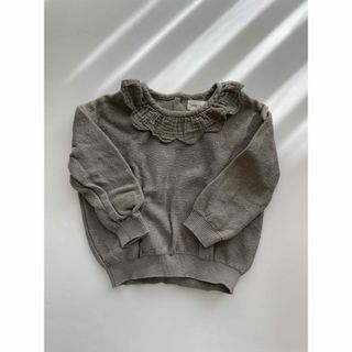 クインシーメイ(Quincy Mae)の【Quincy Mae】PETAL KNIT SWEATER 18-24m(ニット/セーター)