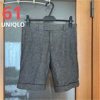 ユニクロ(UNIQLO)の【UNIQLO】ツィードハーフパンツ 61(ハーフパンツ)