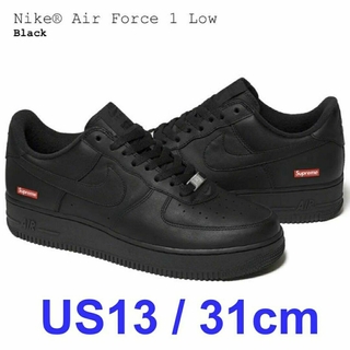 Supreme Nike Air Force 1 Low 31cm US13 黒