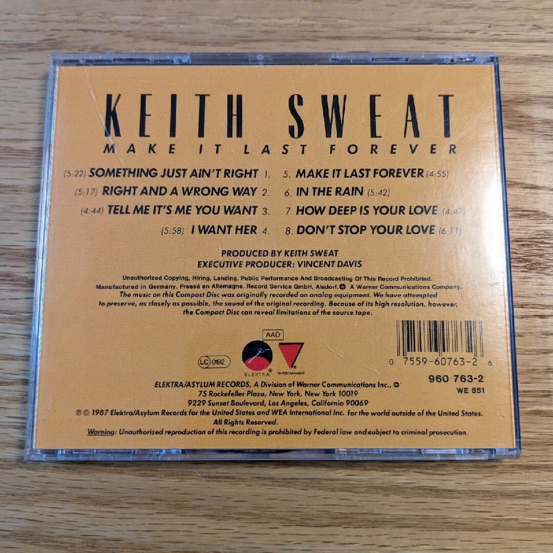 【CD】Keith Sweat/Make It Last Forever エンタメ/ホビーのCD(R&B/ソウル)の商品写真