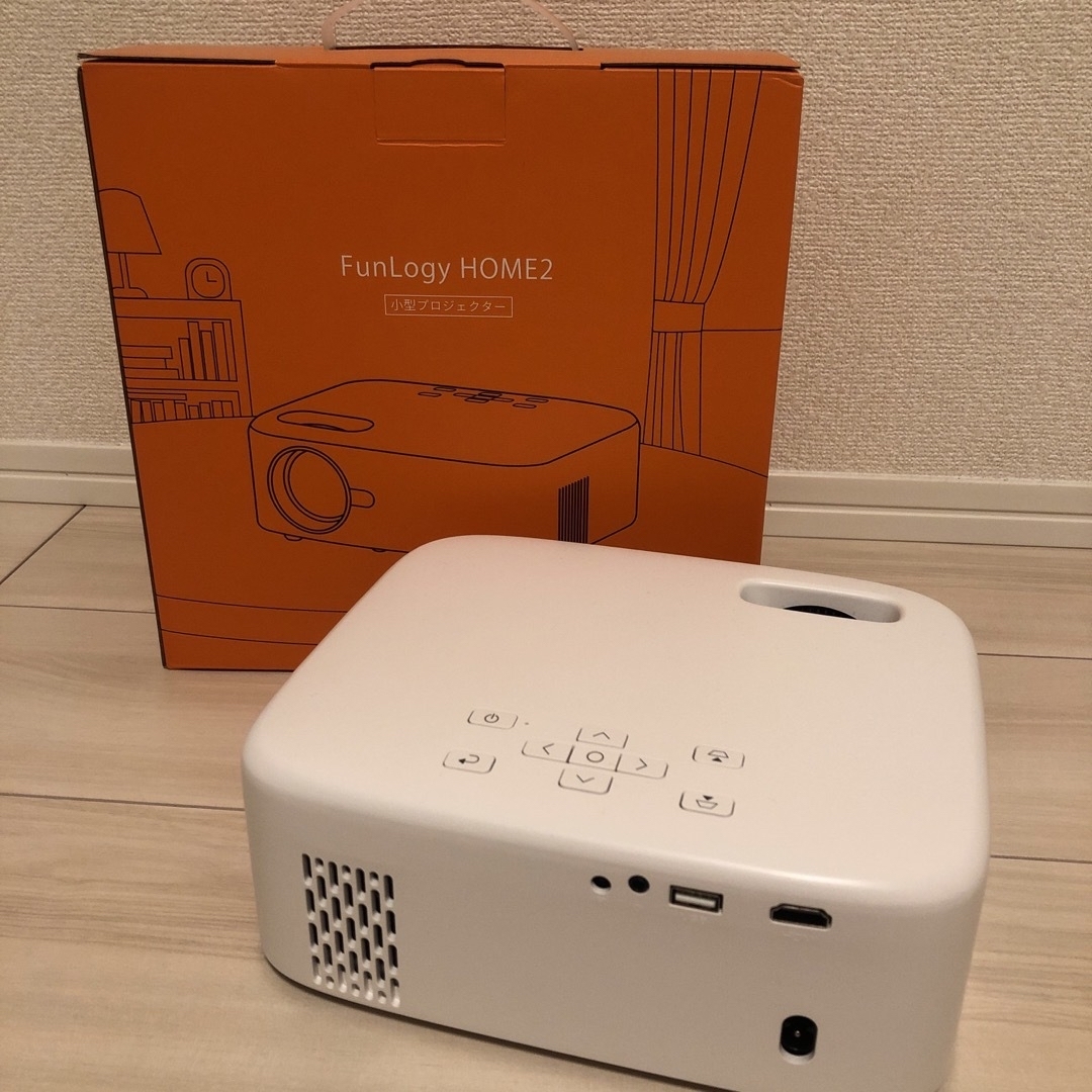 値下【8月購入】プロジェクターFunLogy HOME2小型家庭用スマホdvd