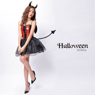 デイジーストア(dazzy store)のハロウィン デビル 小悪魔 コスプレ 悪魔(衣装一式)