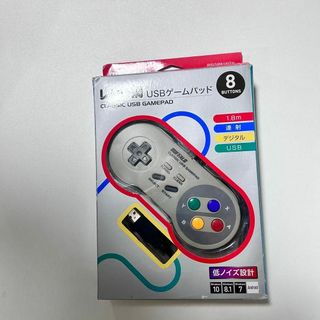 AZZOR BUFFALO USBゲームパッド 8ボタン スーパーファミコン風