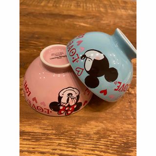 ディズニー(Disney)のディズニーミッキーミニーペアお茶碗(食器)