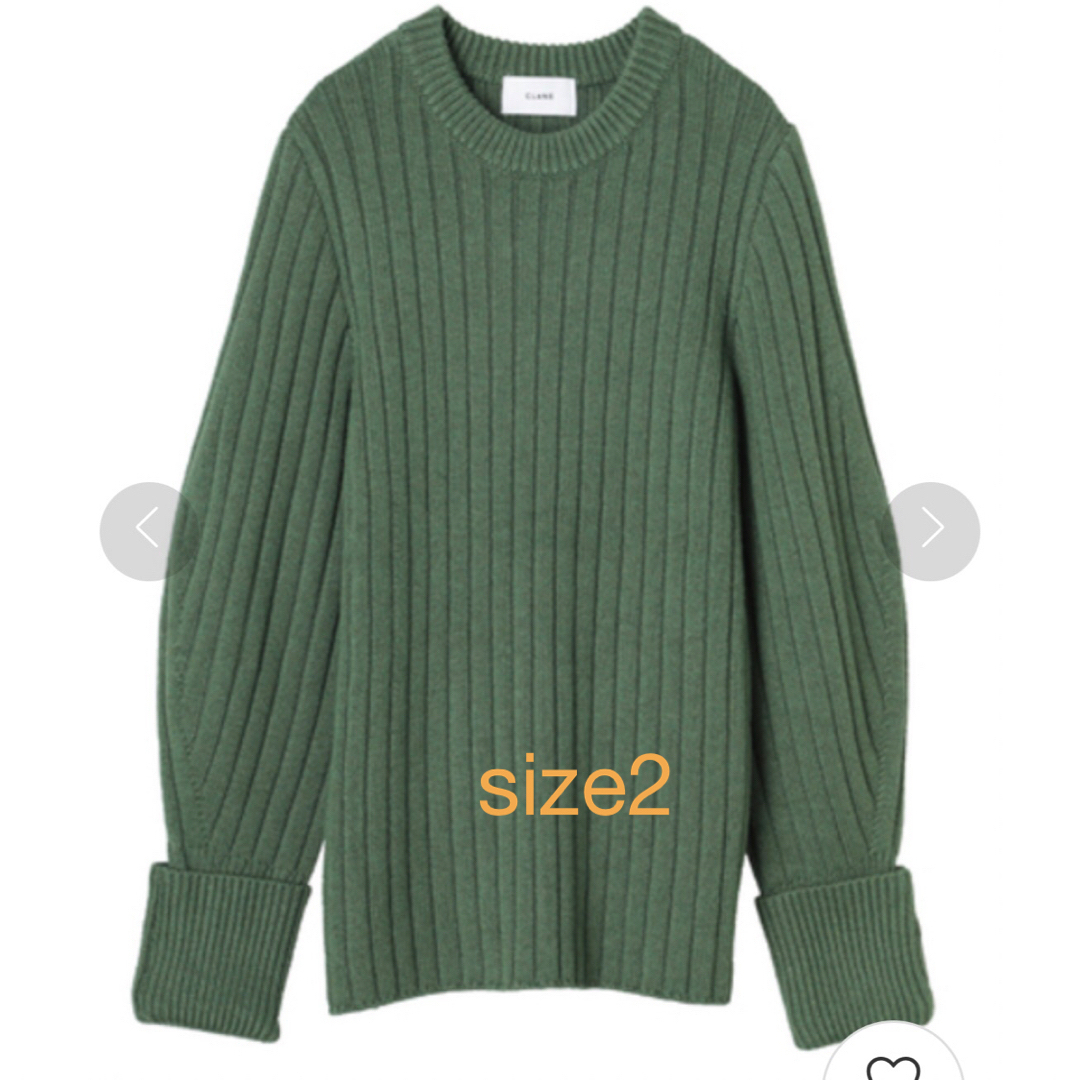 CLANE(クラネ)のCLANE クラネ SOLID SLEEVE KNIT TOPS ニット レディースのトップス(ニット/セーター)の商品写真