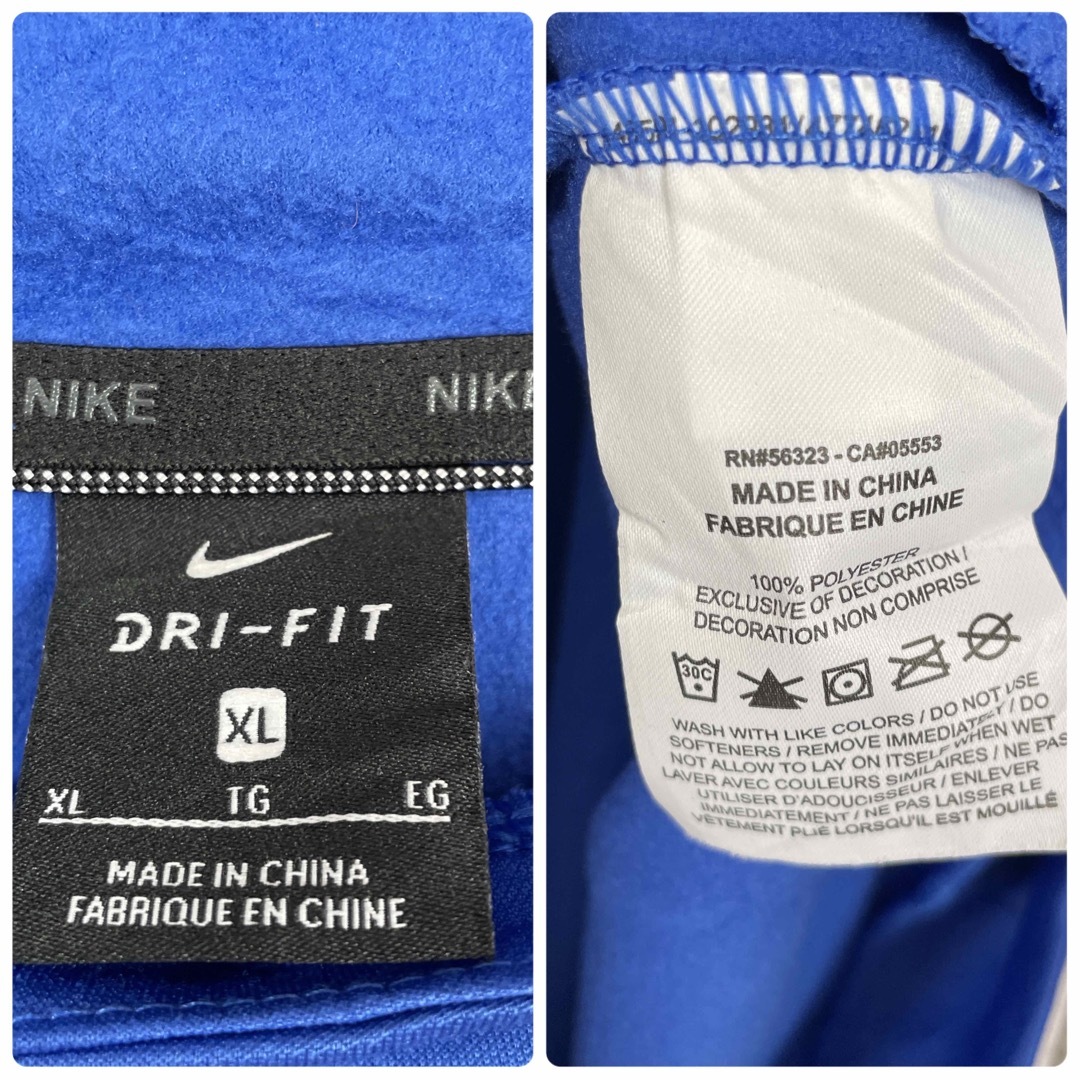 NIKE(ナイキ)のNIKE ナイキ プルオーバー トラックジャケット スウッシュ ビッグロゴ 古着 メンズのトップス(ジャージ)の商品写真