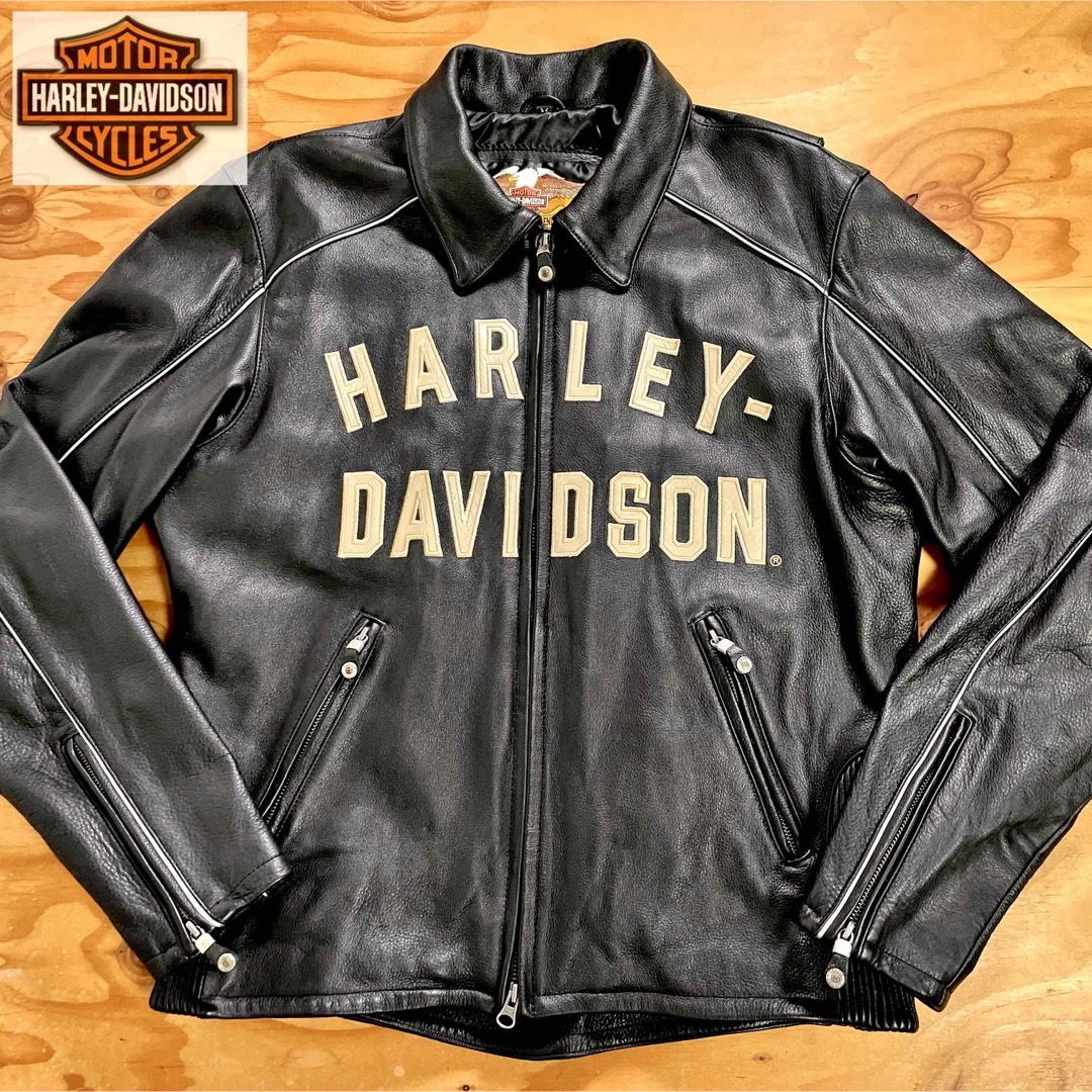 ☆100周年 Harley-Davidson レザージャケット ブラック/M