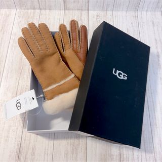 54 2 未使用タグ付き UGG アグ グローブ 手袋 ピンク色 赤色 Mサイズ