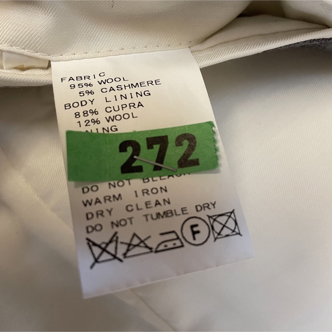 EDIFICE(エディフィス)のEDIFICE エディフィス　ウールジャケット　グレー　ストライプ　M メンズのジャケット/アウター(テーラードジャケット)の商品写真