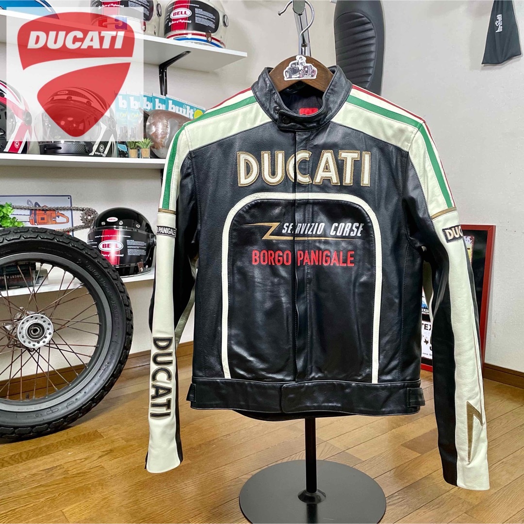 超美品☆DUCATI by DAINESE  レザージャケット ブラック/S